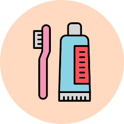 Tooth cleaning icon