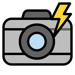 flash de la cámara icono