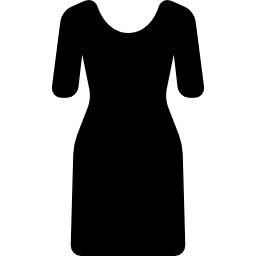 lange jurk met mouwen icoon