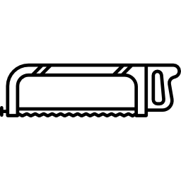 Hacksaw with handle icon