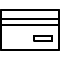duża karta kredytowa ikona