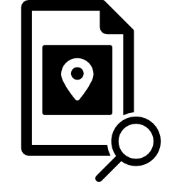 búsqueda de ubicación icono