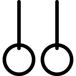 anneaux de gymnaste Icône