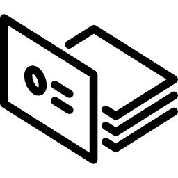 프레젠테이션 카드 스택 icon