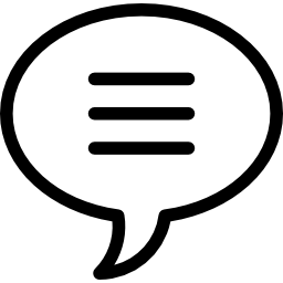 Speech Bubble with Text icon
