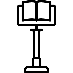 Lectern with Open Book icon