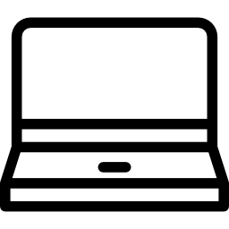 laptop aberto Ícone