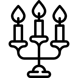 illuminazione a candelabro icona