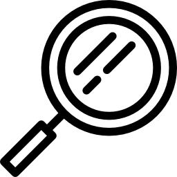 Inclined Magnifying Glass icon