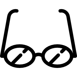lunettes avec réflexion Icône