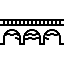 ponte e fiume icona