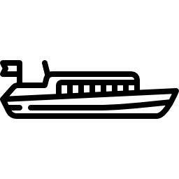 kreuzfahrtschiff mit flagge icon