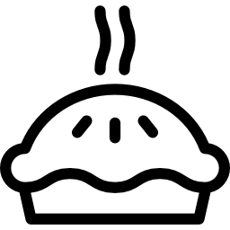 gorące ciasto ikona