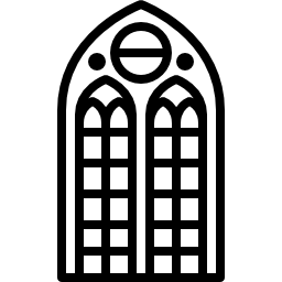 okno kościoła ikona