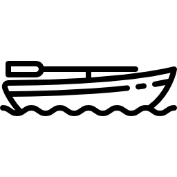barco con timón icono