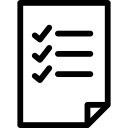List with Text icon