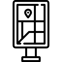 cartina stradale icona