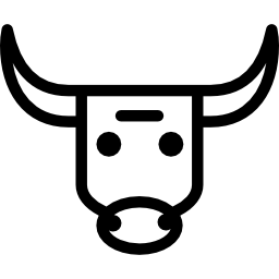 testa di toro icona