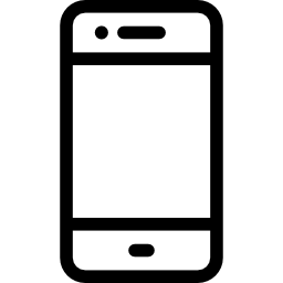 duży telefon ikona