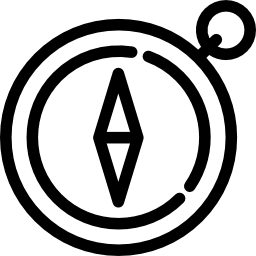 pochylony kompas ikona