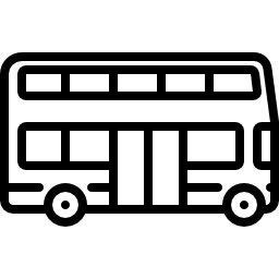 grande autobus a due piani icona