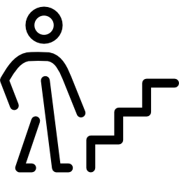 wchodzenie po schodach ikona
