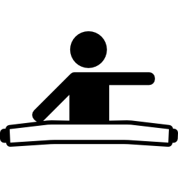 position der beine strecken icon