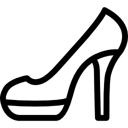zapato de tacón alto icono