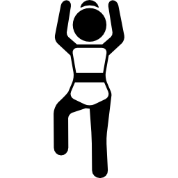 Woman with Right Leg Up icon