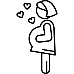 Pregnancy with Hearts icon