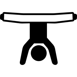 man handstand houding en open benen icoon
