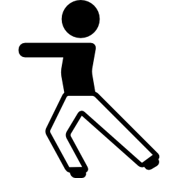 Man Stretching Arms and Legs icon