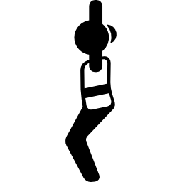 mujer expendedora de rodillas icono