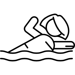 vrouw zwemmen icoon