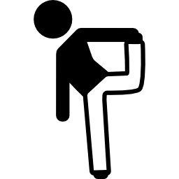 Man Stretching his Leg icon