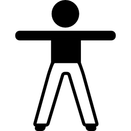 Man Stretching Arms and Legs icon