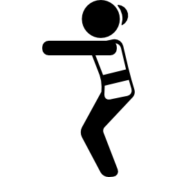 Woman Stretching Position icon