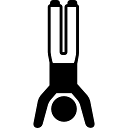 posizione verticale dell'uomo icona