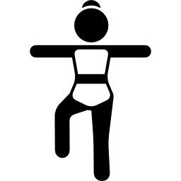 Stretching Arms and Bended Knee icon