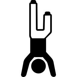 handstands hombre con rodilla doblada icono