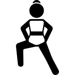 Girl with Bended Leg icon