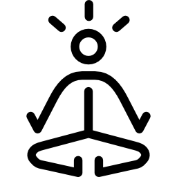 mann meditiert icon