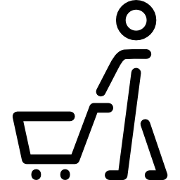 mann einkaufen icon