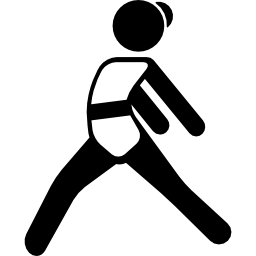 Girl Stretching Body icon