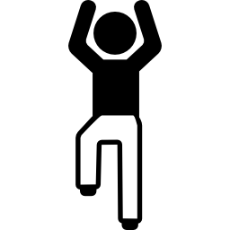 Boy Flexing Arms and One Leg icon