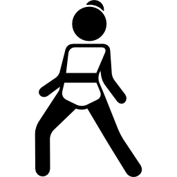 Girl On Defense Position icon