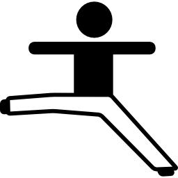 Man Stretching Legs and Arms icon