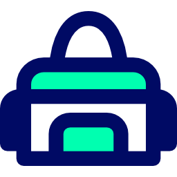 Sport bag icon