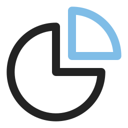 diagramme circulaire Icône