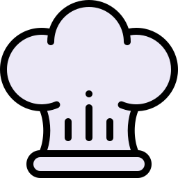 cappello del cuoco icona